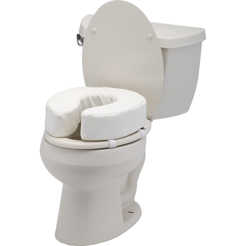 TOILET SEAT RISER PADDED 4"